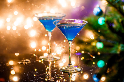 Blue monday cocktail